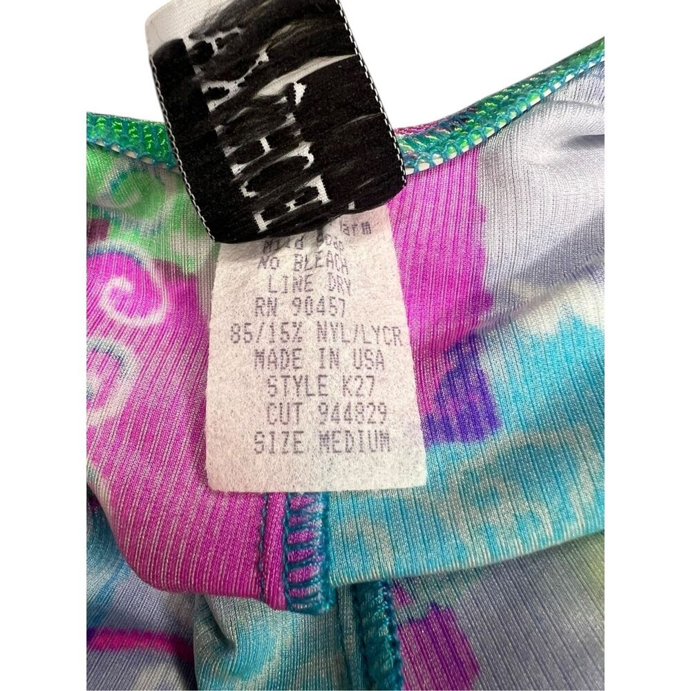 Vintage Kechika Women’s Medium One Piece Swimsuit Abstract Colorful 90s - Picture 5 of 6